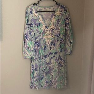 Lilly pulitzer pastel cotton dress